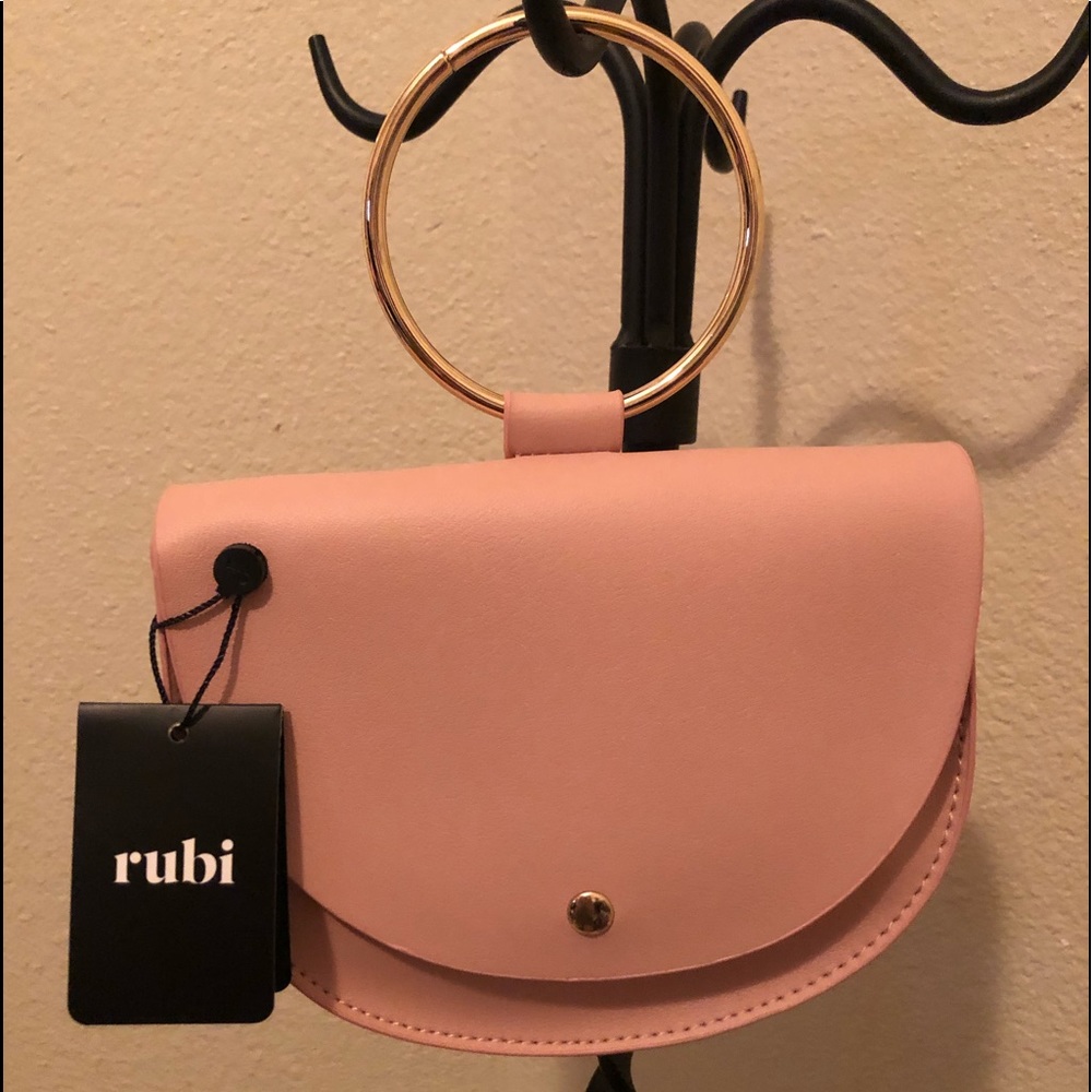 Rubi Vegan Leather Saddlebag Clutch